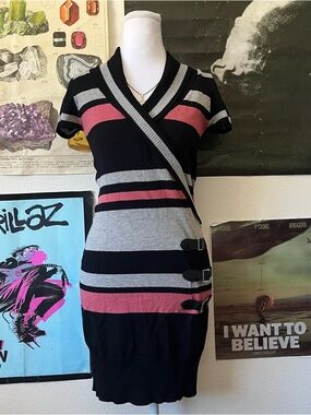 💘 Y2K Preppy Turtleneck Mini Dress 💘